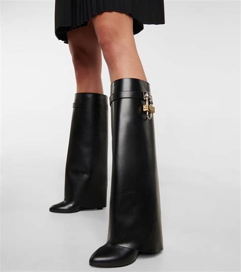 botte haute givenchy|Givenchy golden boots.